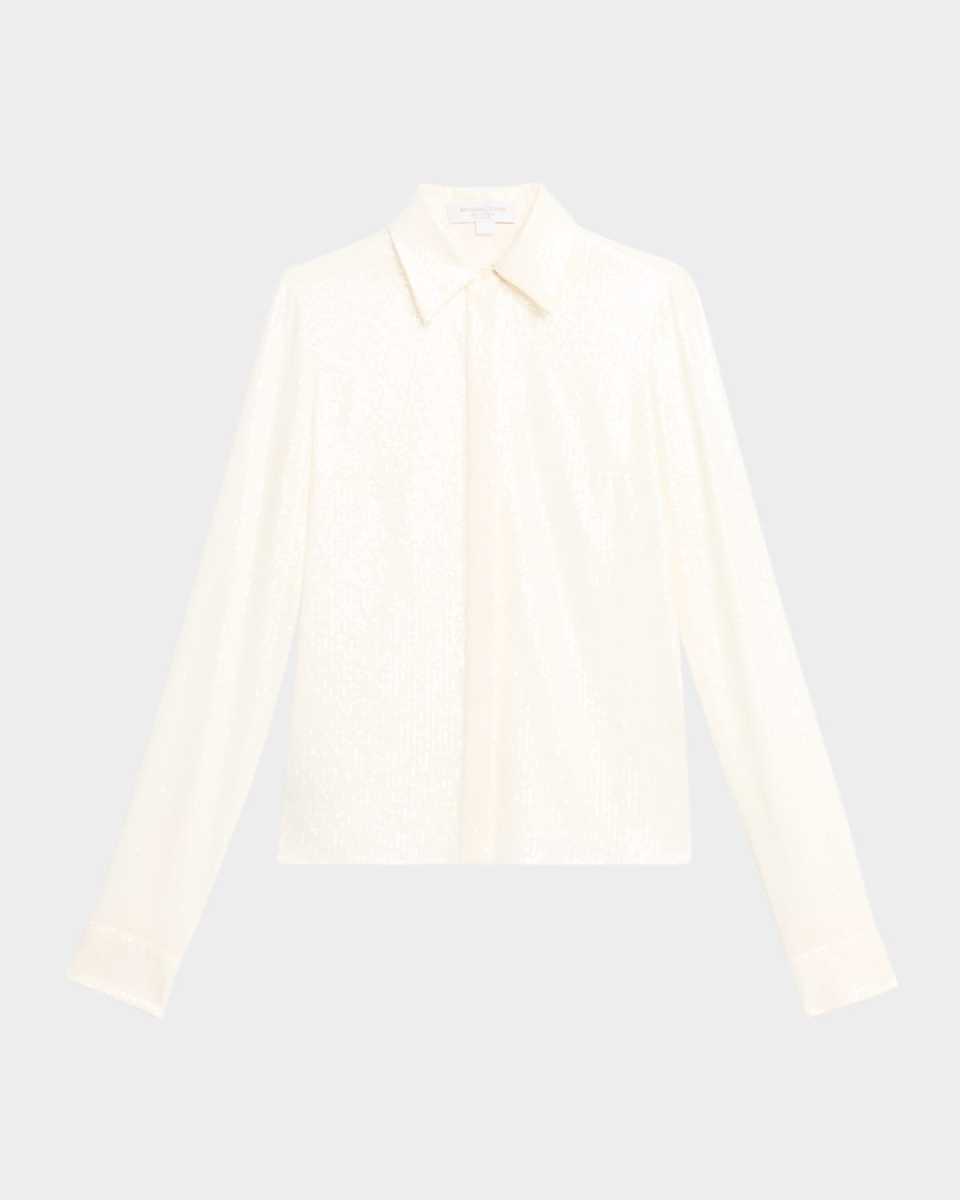 Hansen Sequined Button-Down Shirt